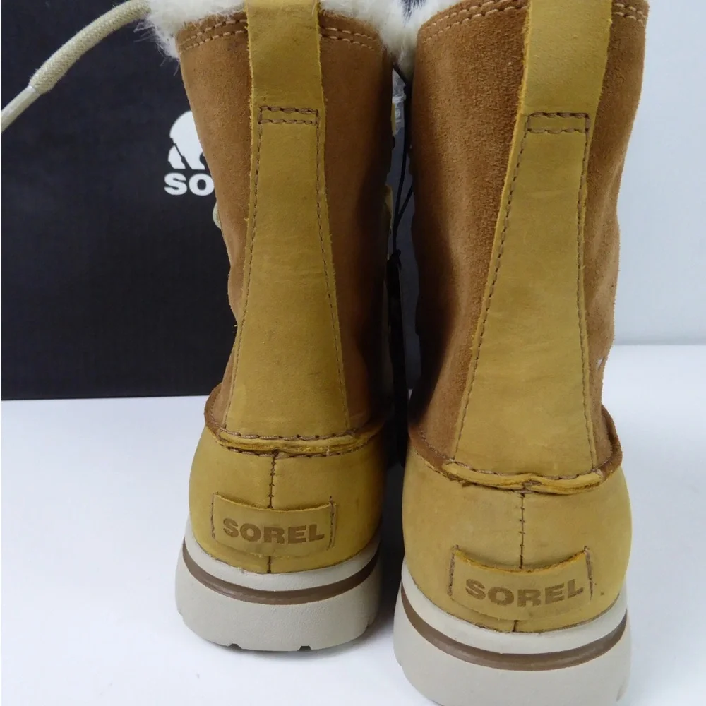Sorel Waterproof Cozy Joan Waterproof Suede Leather Boots Fur Collar NIB - Picture 8 of 10